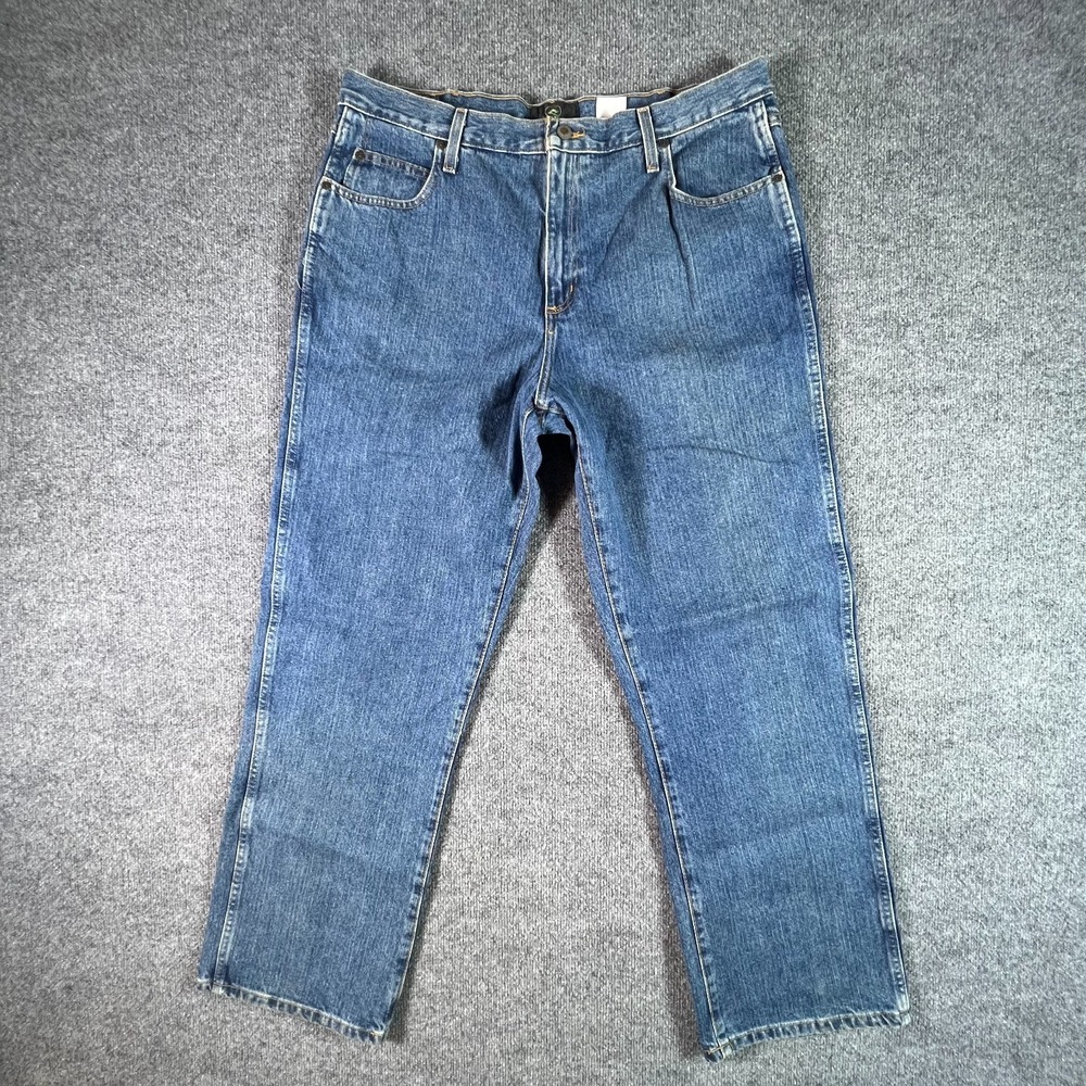 Vintage Red Head Bootcut Jeans Men's 38x32 Blue Cotton Denim Whiskers Detail
